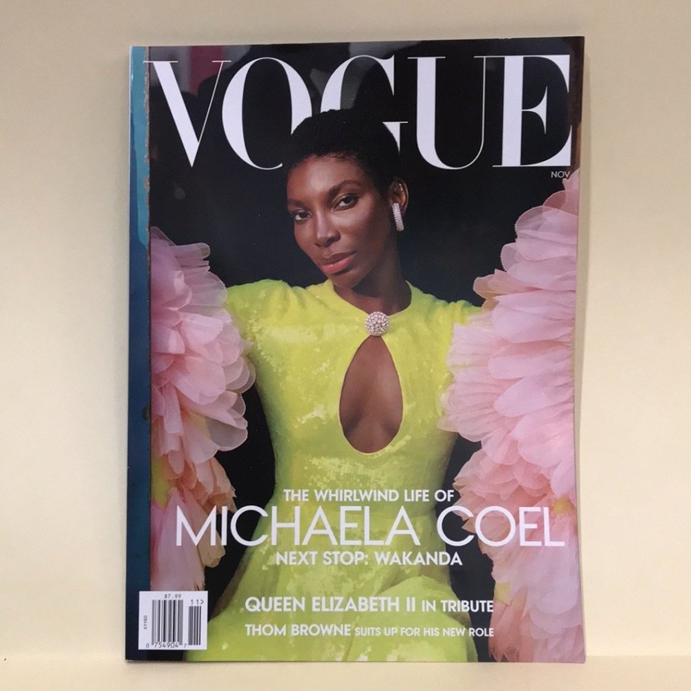 Vogue Magazine November 2022 with Michaela Coel